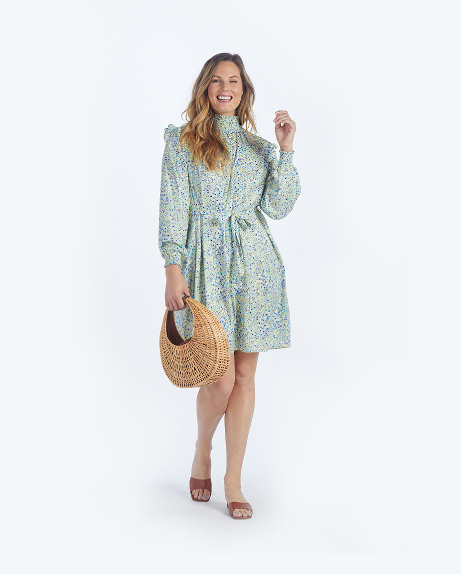 The All Dressed Up Mock Neck Dress - Main