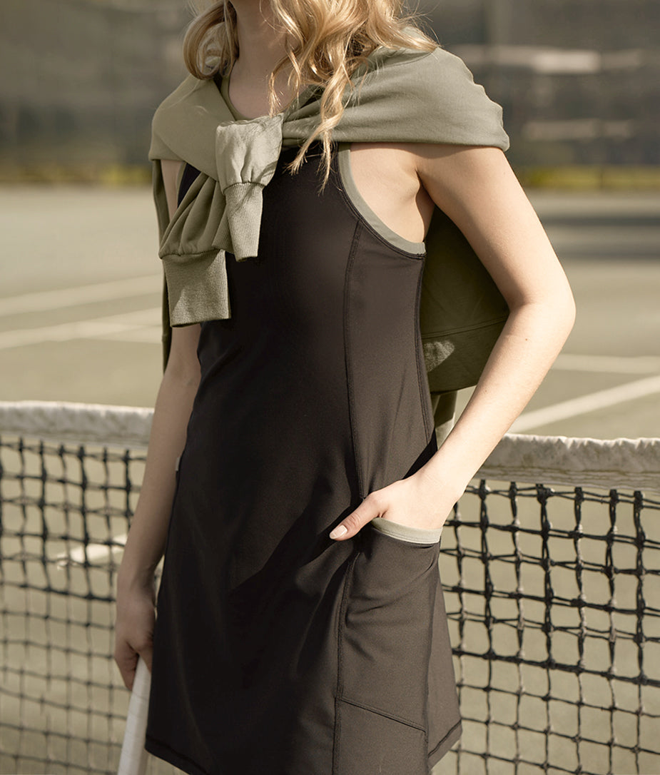 The Do-It-All Tennis Dress - Sea Urchin & Agave