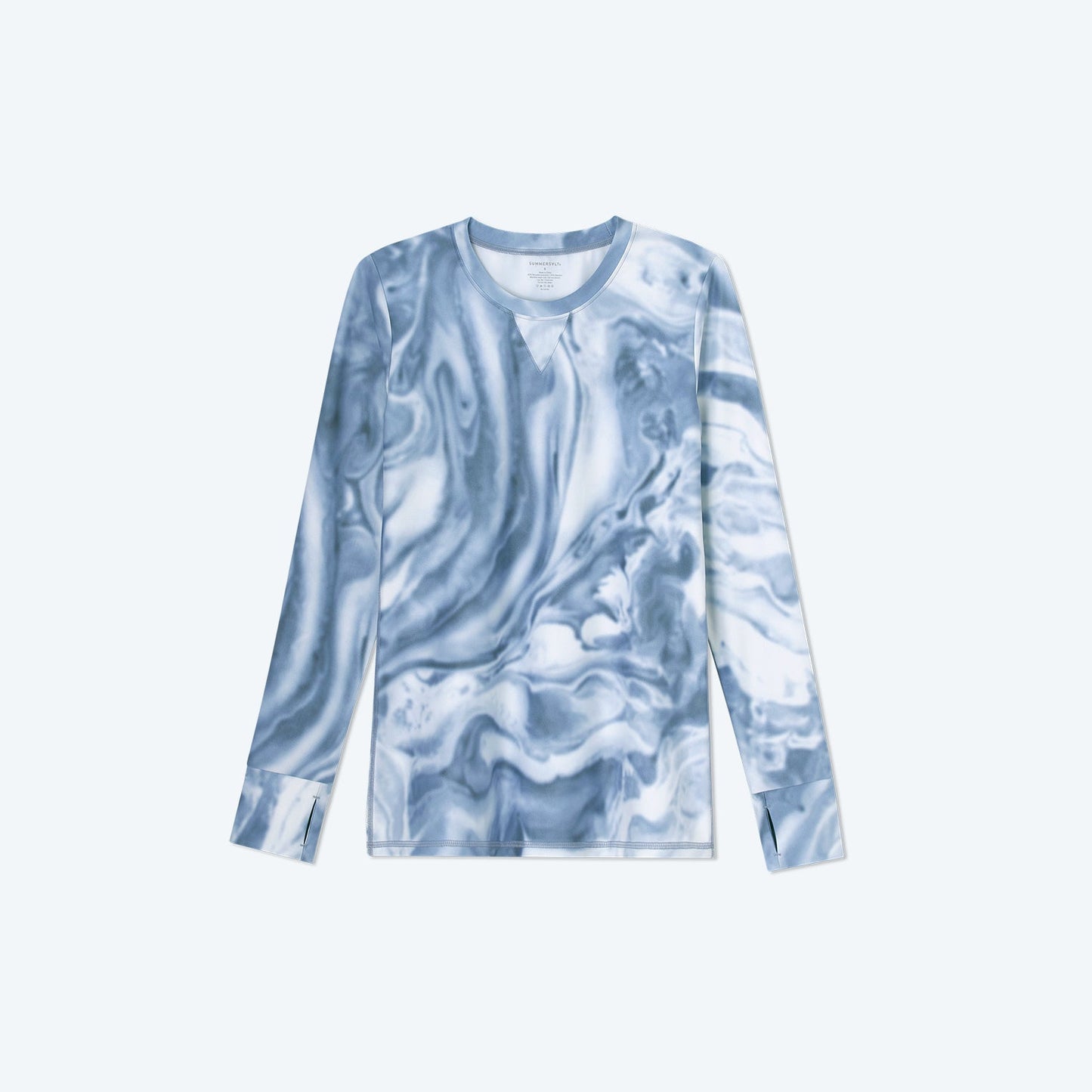 The Long Sleeve Pullover - Slate Marble