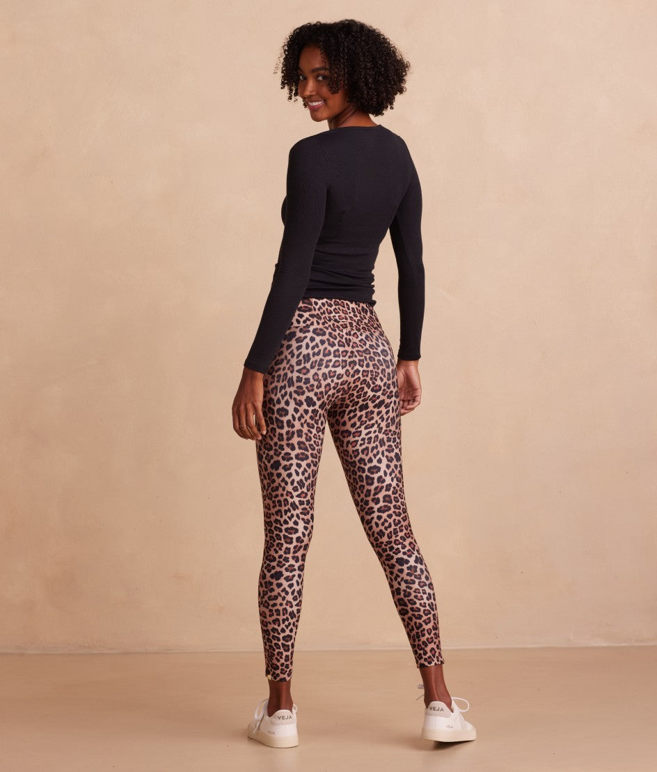 The Do-It-All High Rise 7/8 Leggings - Terracotta Leopard