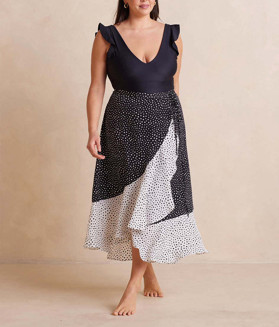 The Beach to Brunch Wrap Skirt - Main