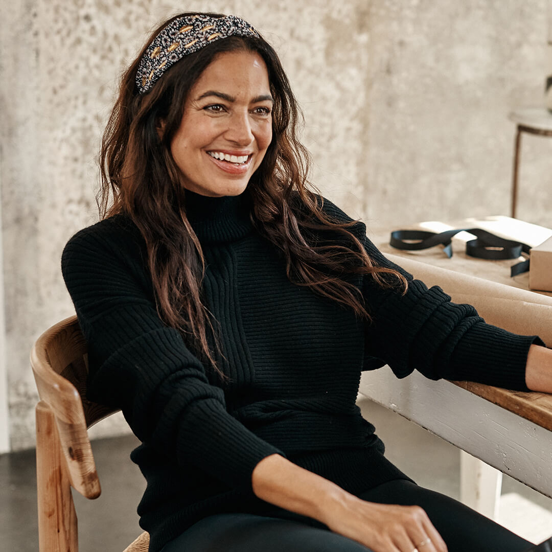 The Luxe Cashmere Blend Funnel Neck Sweater - Main