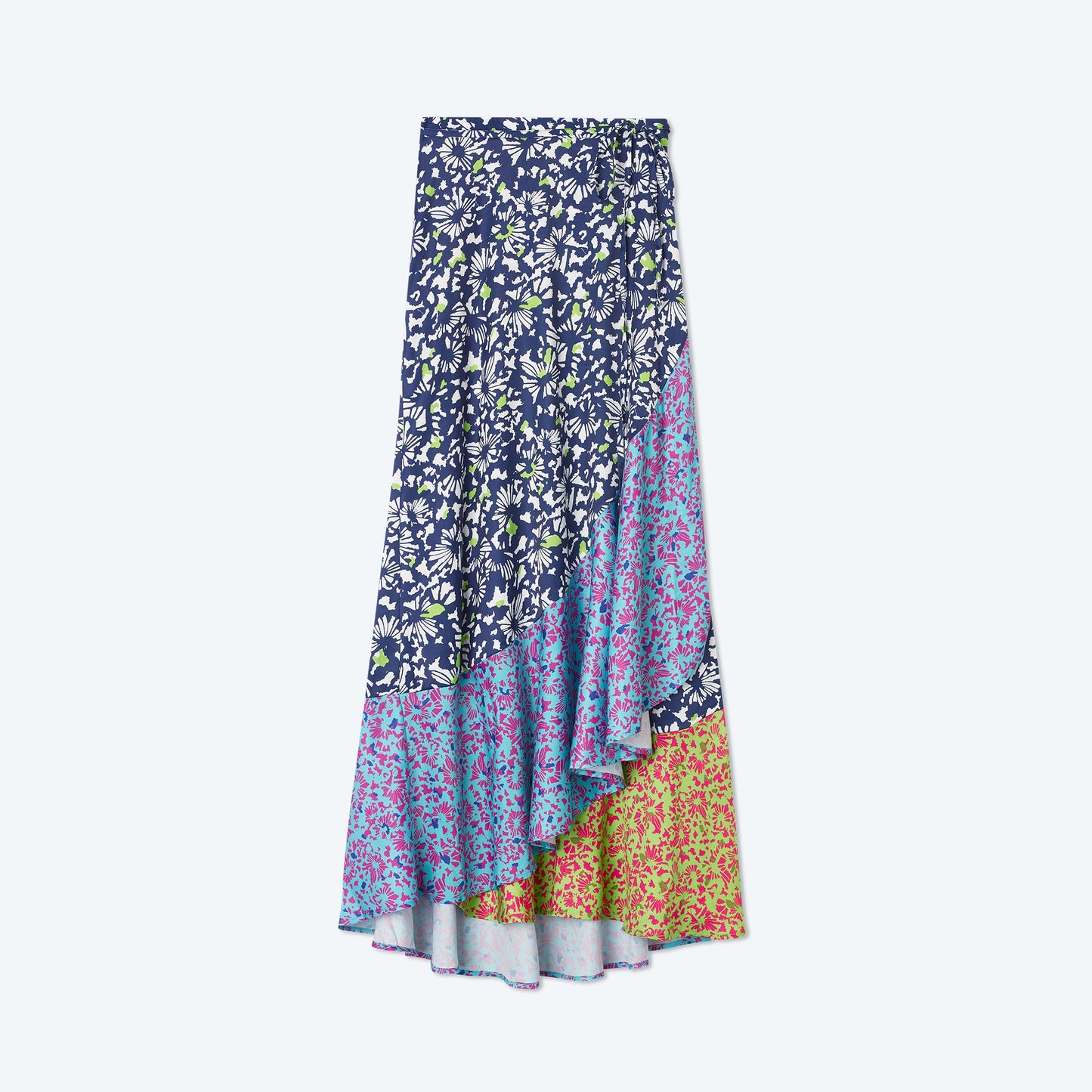 The Beach to Brunch Wrap Skirt - Multi Brushstroke