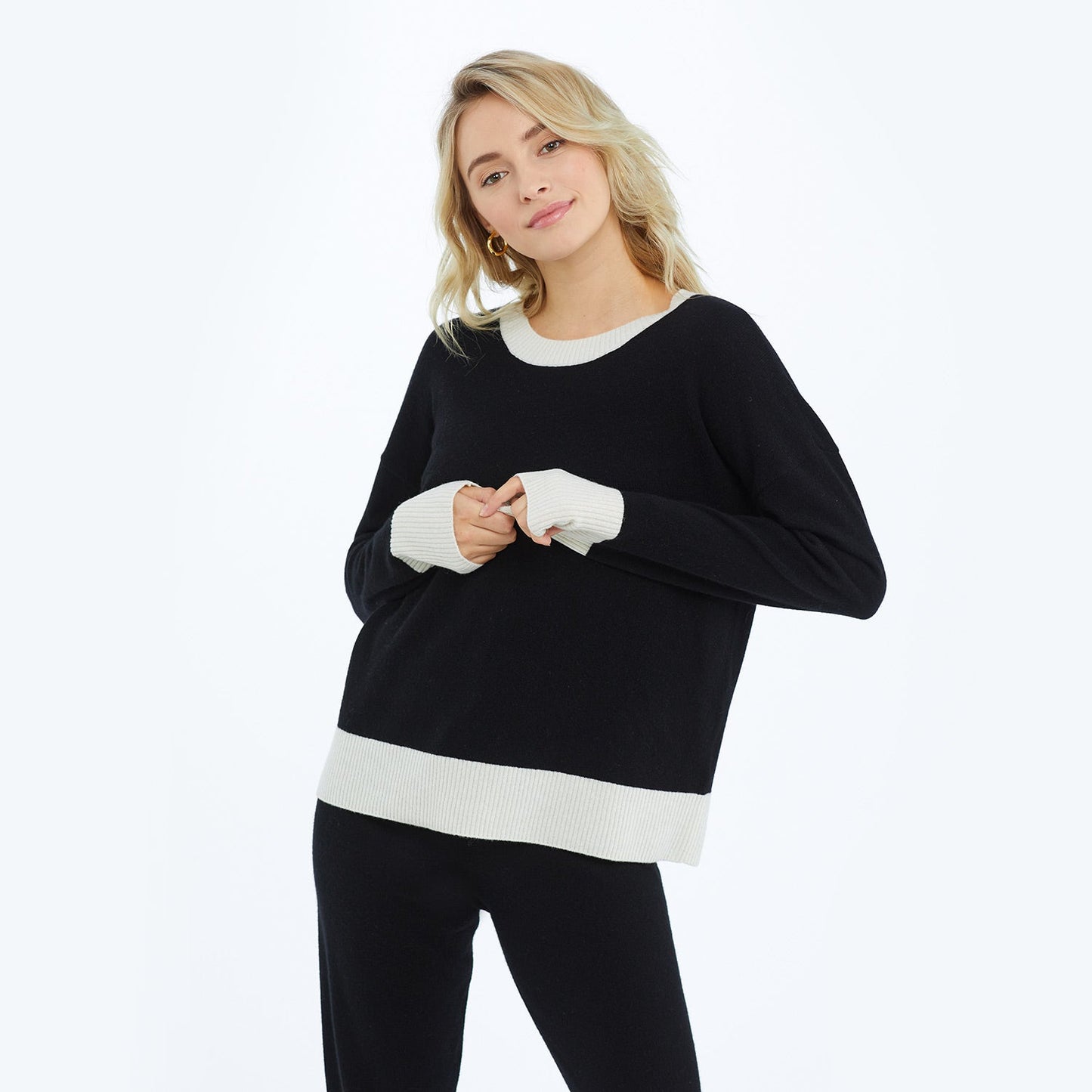 The Coziest Cashmere Blend Crew - Main
