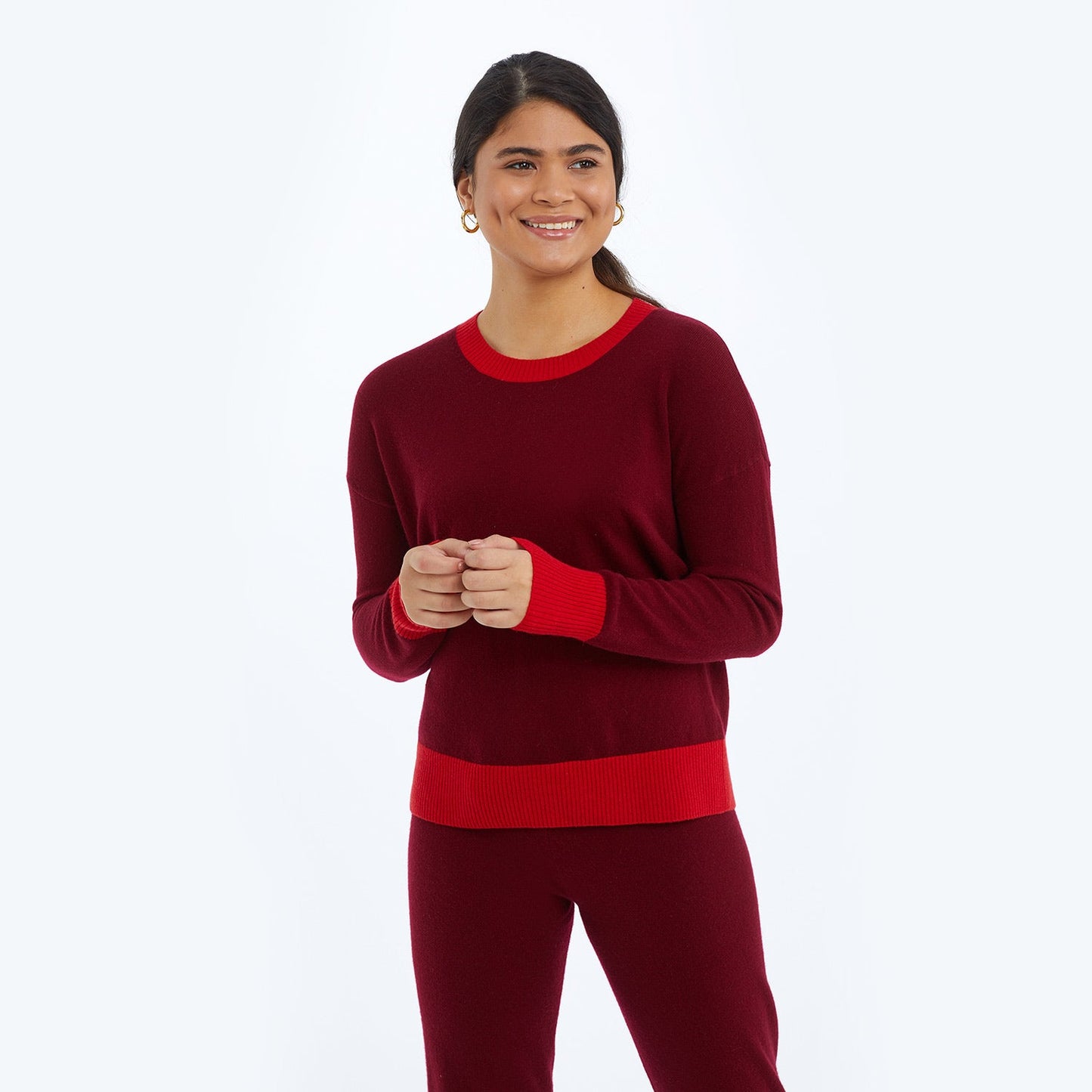 The Coziest Cashmere Blend Crew - Main