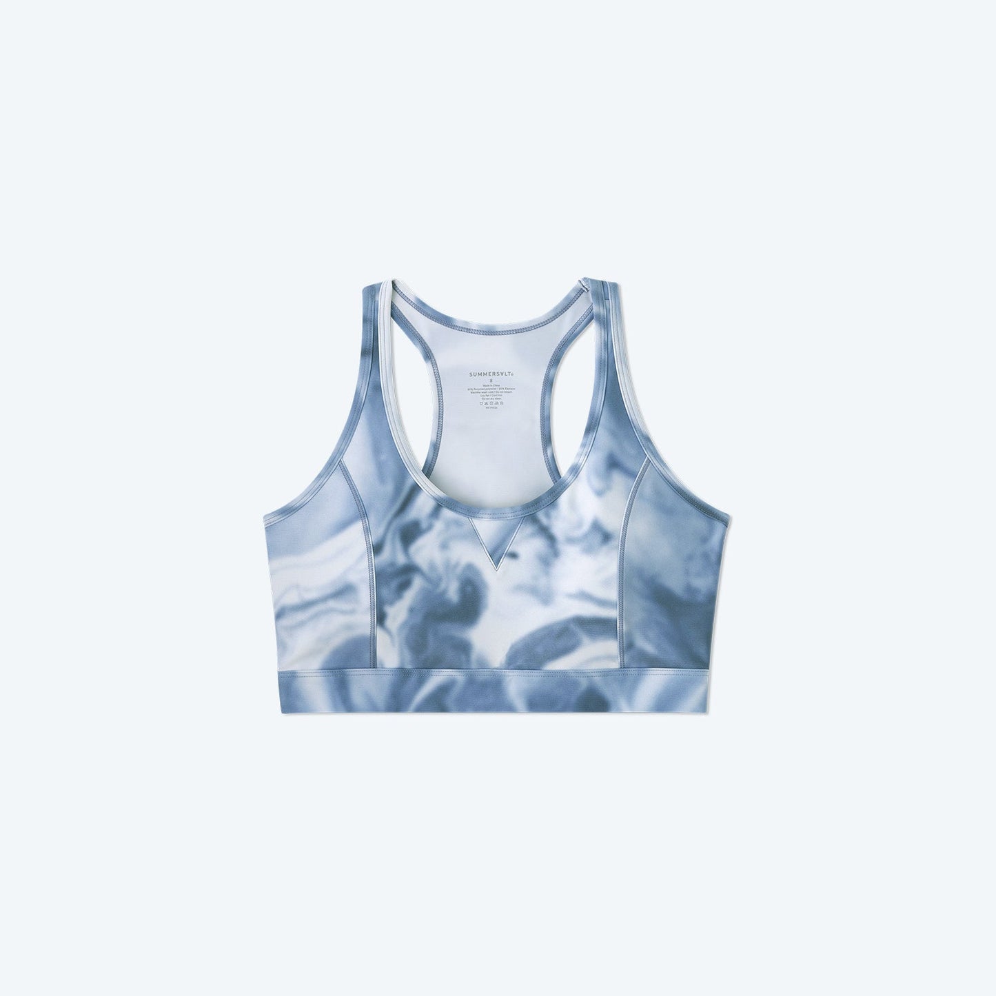 The Midi Sports Bra - Slate Marble