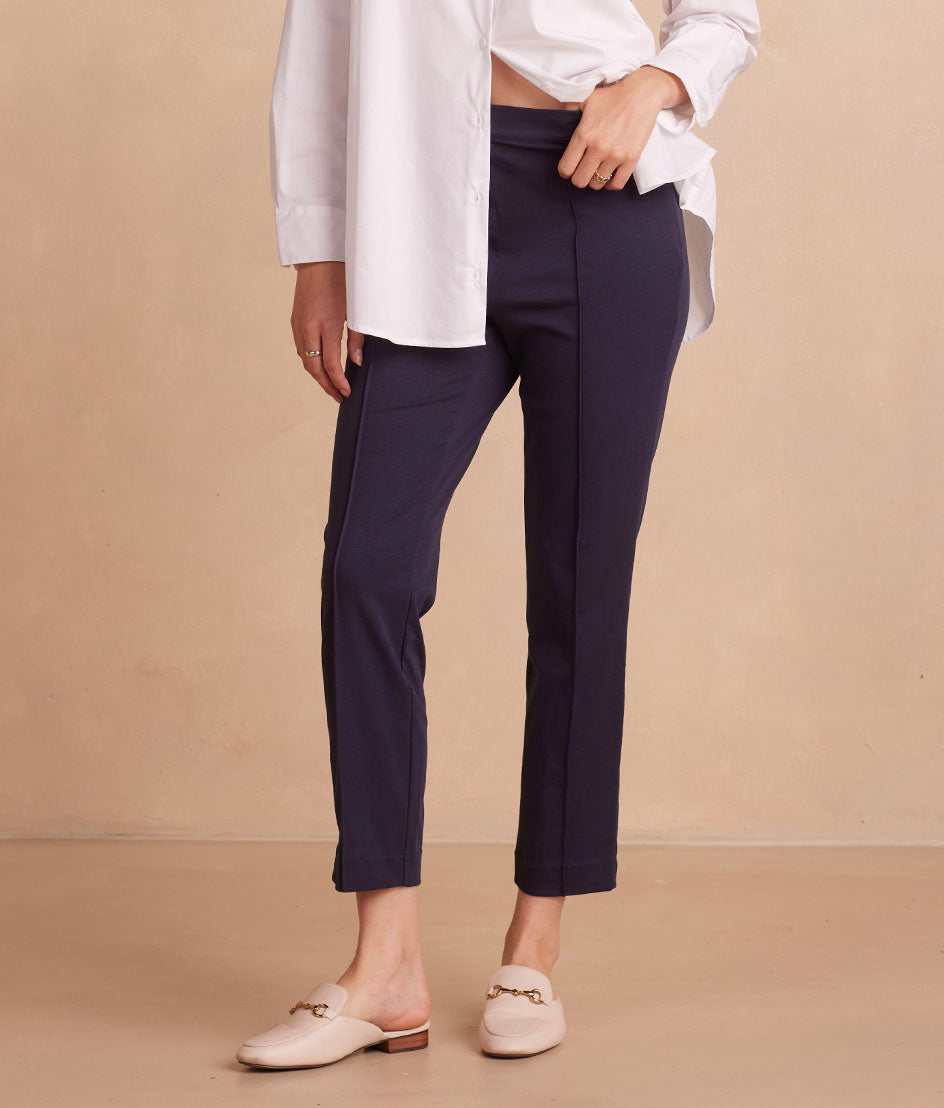The Everyday Seamed Legging Pant - Midnight