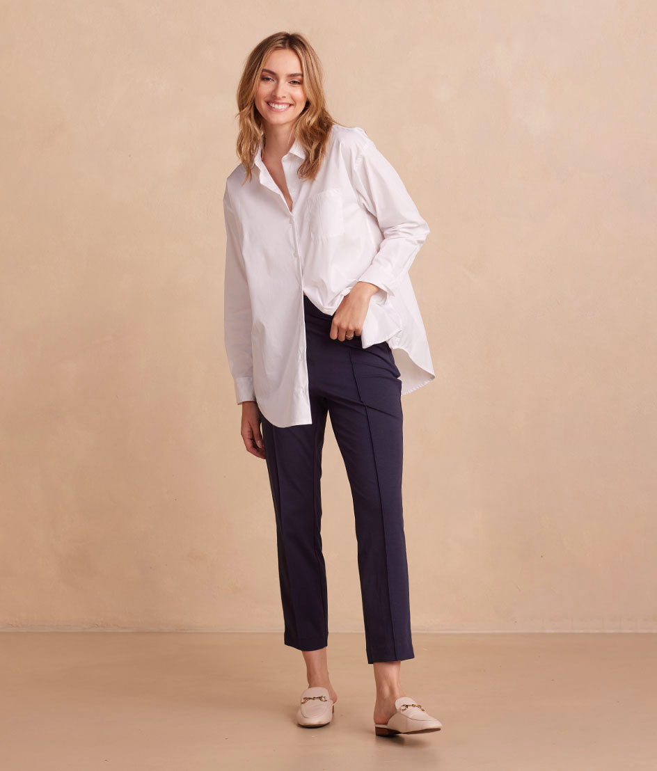 The Everyday Seamed Legging Pant - Midnight