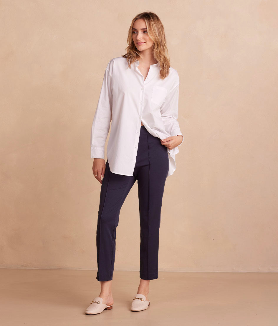 The Everyday Seamed Legging Pant - Midnight