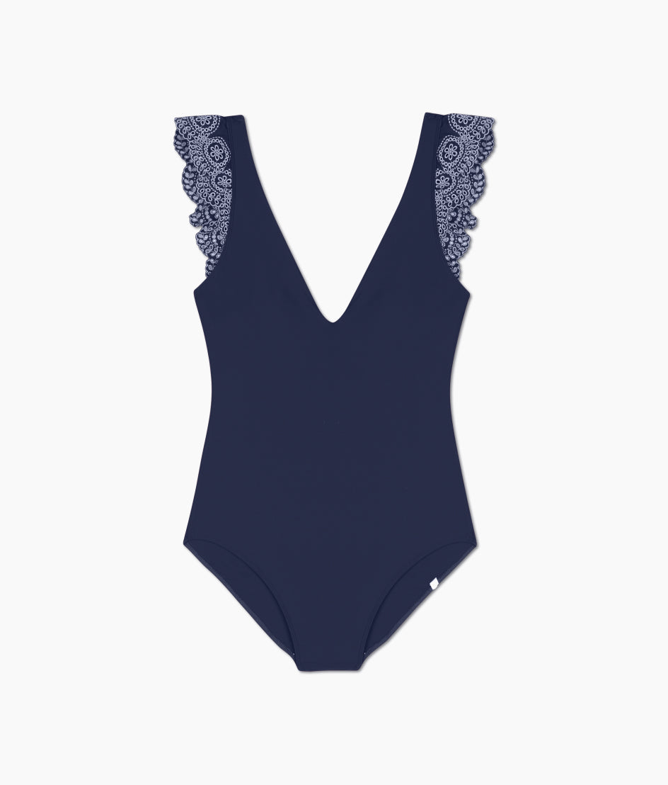 The Eyelet Ruffle Backflip - Deep Sea