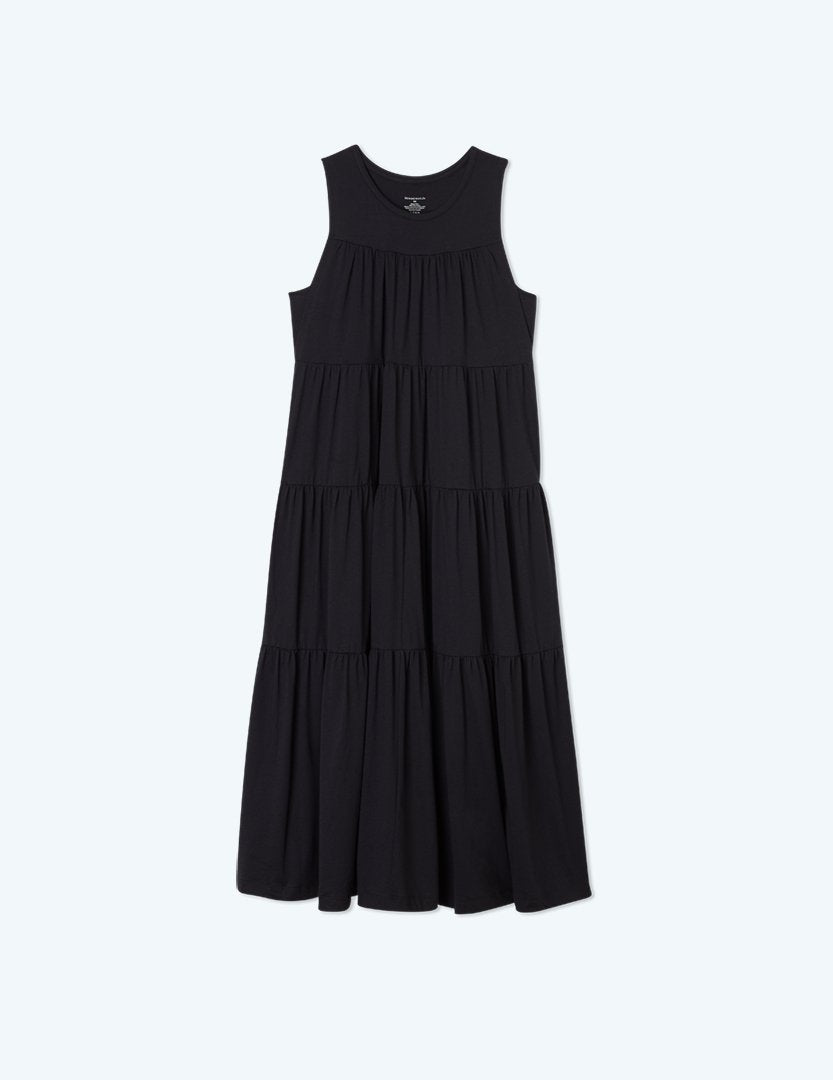 The Luxe Pima Tiered Dress - Main