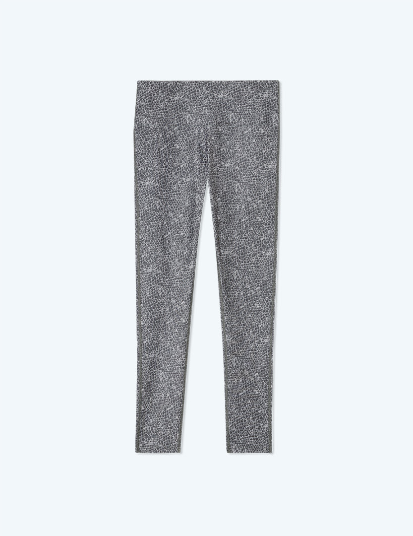 The Do-It-All High Rise 7/8 Leggings - Modern Snake in Ash