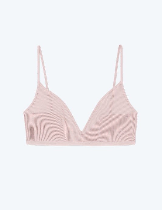 The Feel Free Adjustable Triangle Bralette - Quartz