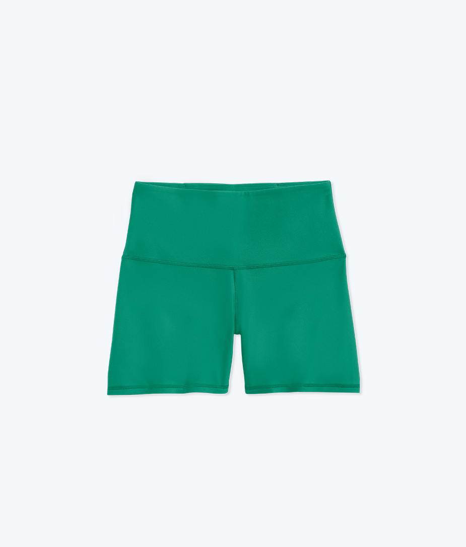 The Do-It-All High Rise 4â Biker Shorts - Clover