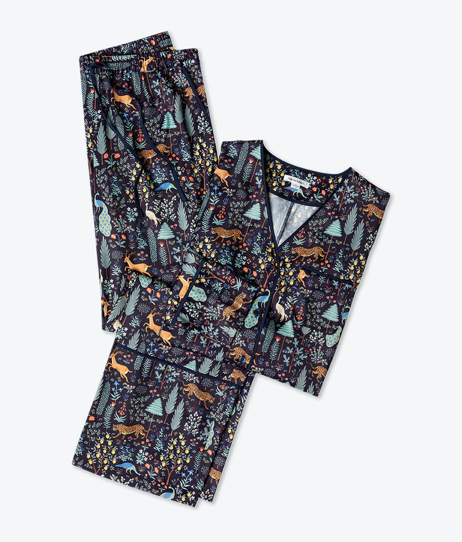 The Cloud 9 Silky Pajama Set - Menagerie