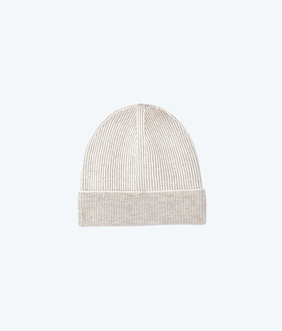 The Coziest Cashmere Blend Hat - Wolf & White Sand