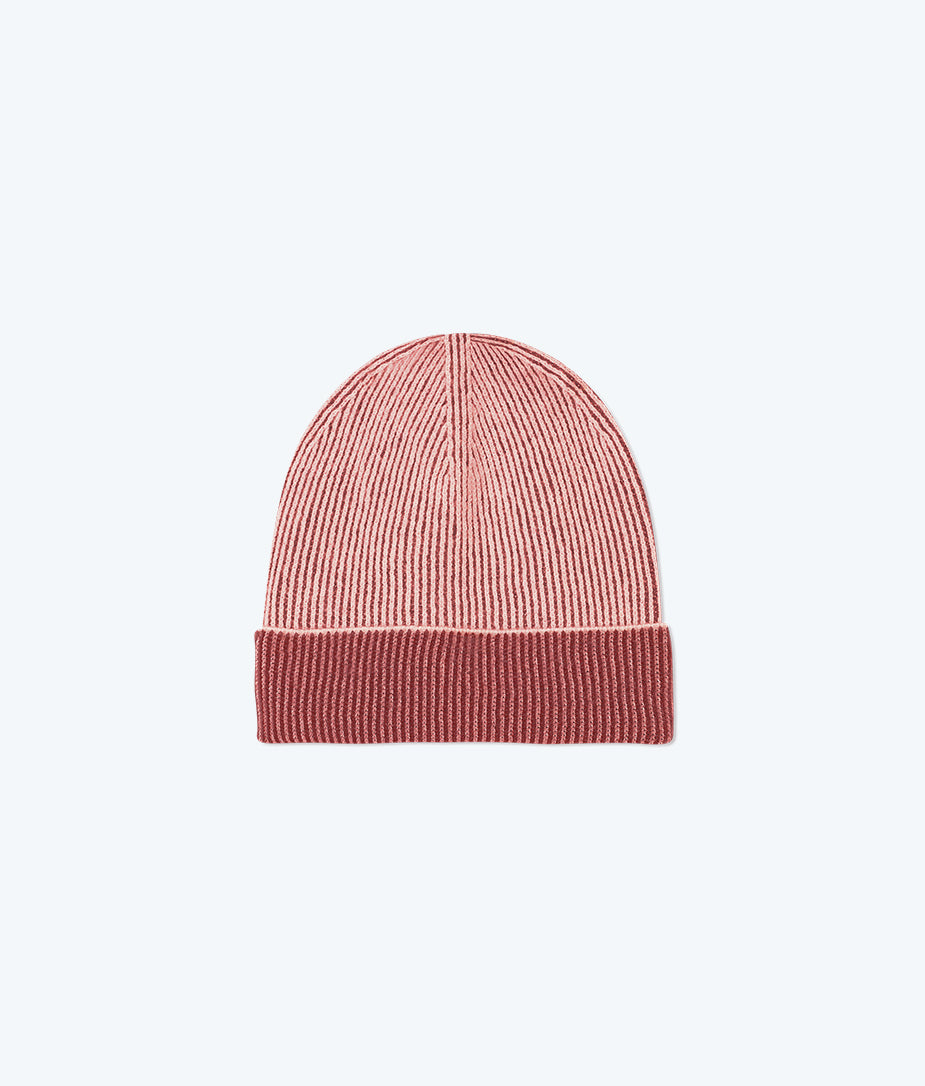 The Coziest Cashmere Blend Hat - Rosewood & Shell
