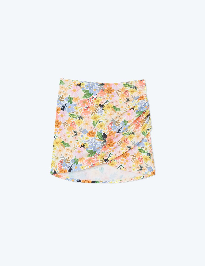 The Ruched Swim Skirt - Main