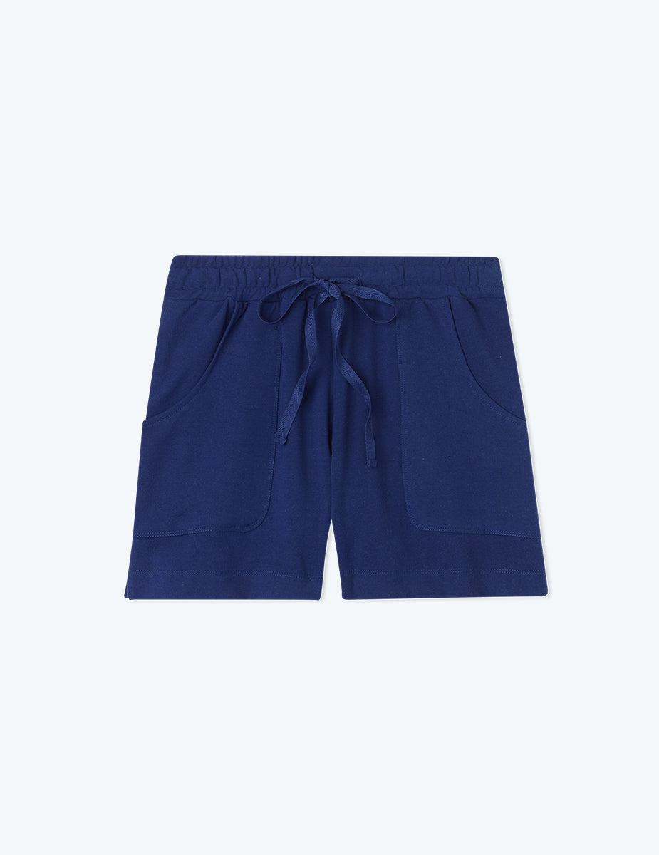 The Softest French Terry Lounge Shorts - Baltic