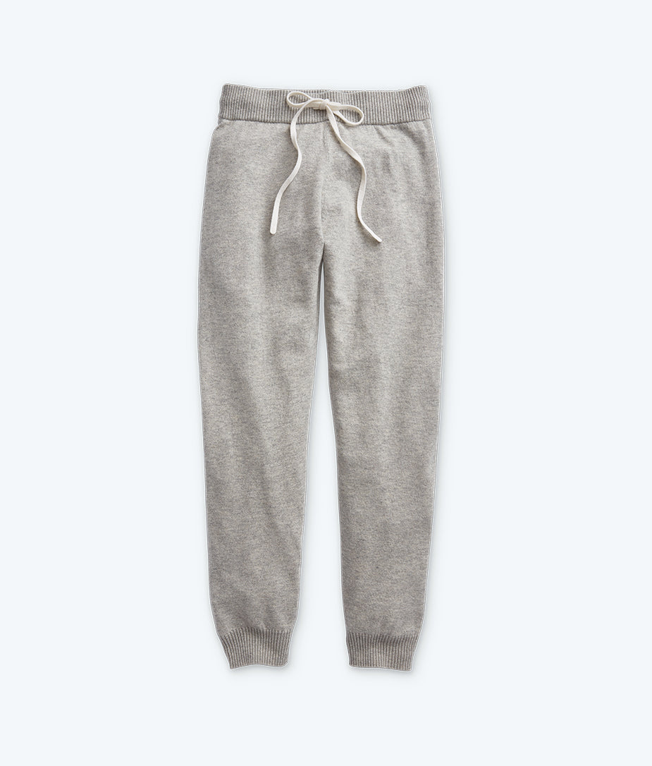 The Coziest Cashmere Blend Jogger - Wolf & White Sand