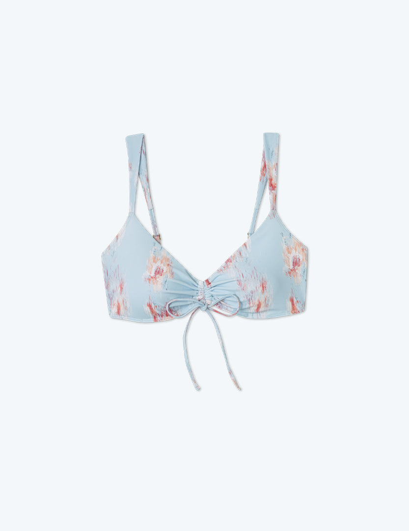 The Cinched Bikini Top - Summer Breeze Floral