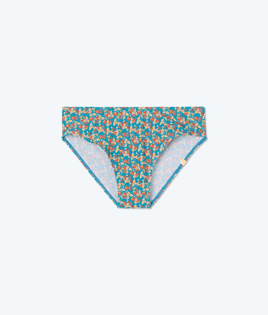 The High Leg Mid Rise Bikini Bottom - Terrace Floral