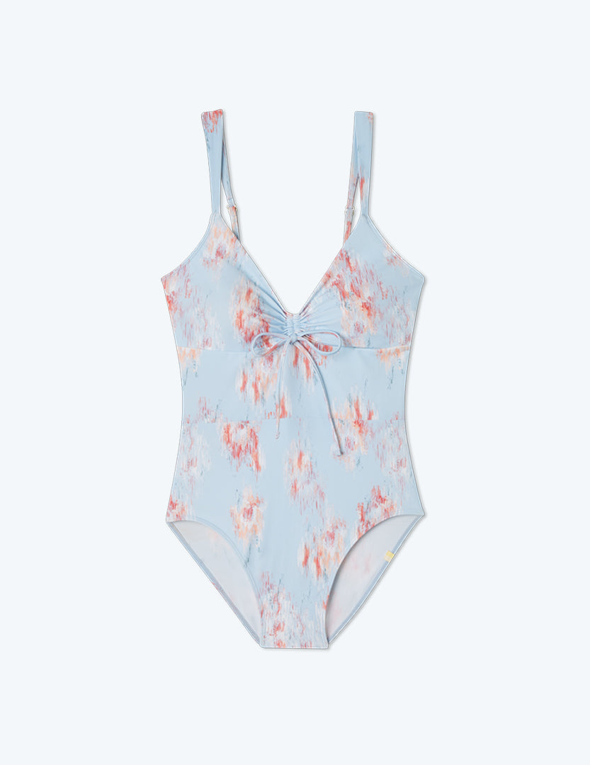 The Cinched One-Piece - Summer Breeze Floral