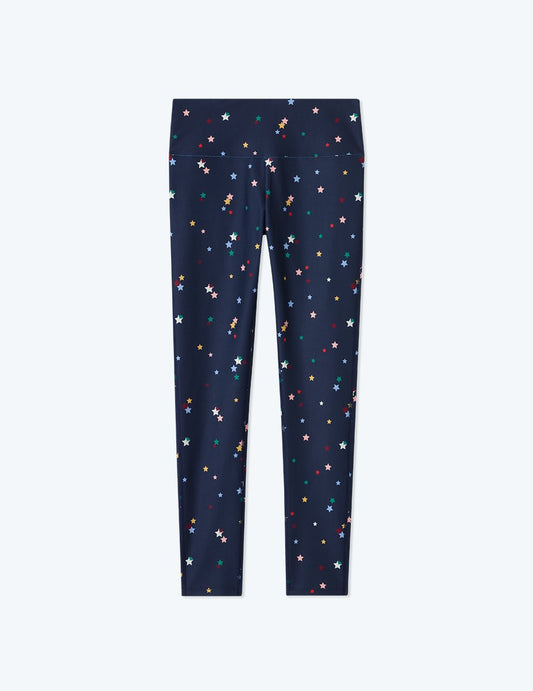 The Do-It-All High Rise 7/8 Leggings - Small Scatter Stars in Deep Sea
