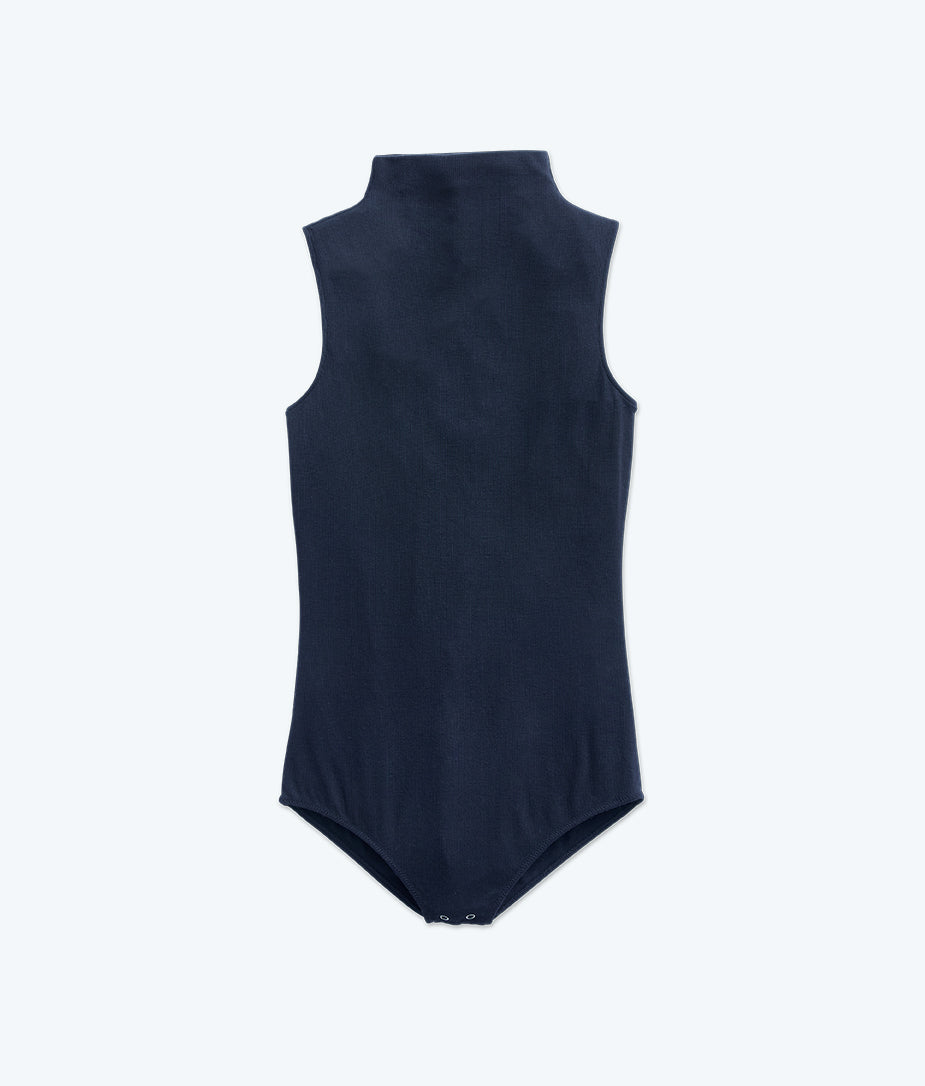 The Sleeveless Day to Night Bodysuit: TENCELâ¢ Edition - Midnight