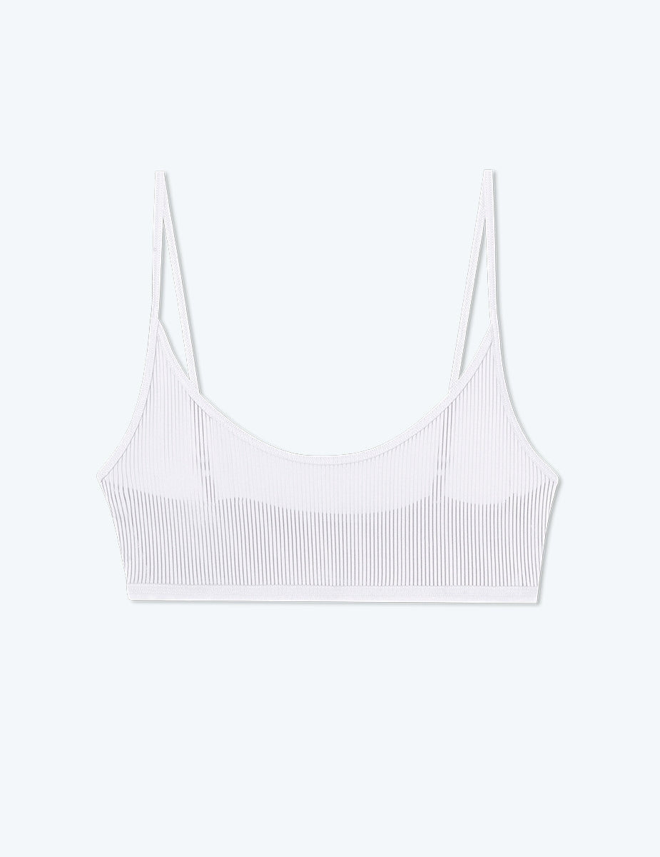 The Feel Free Adjustable Bralette - White Sand