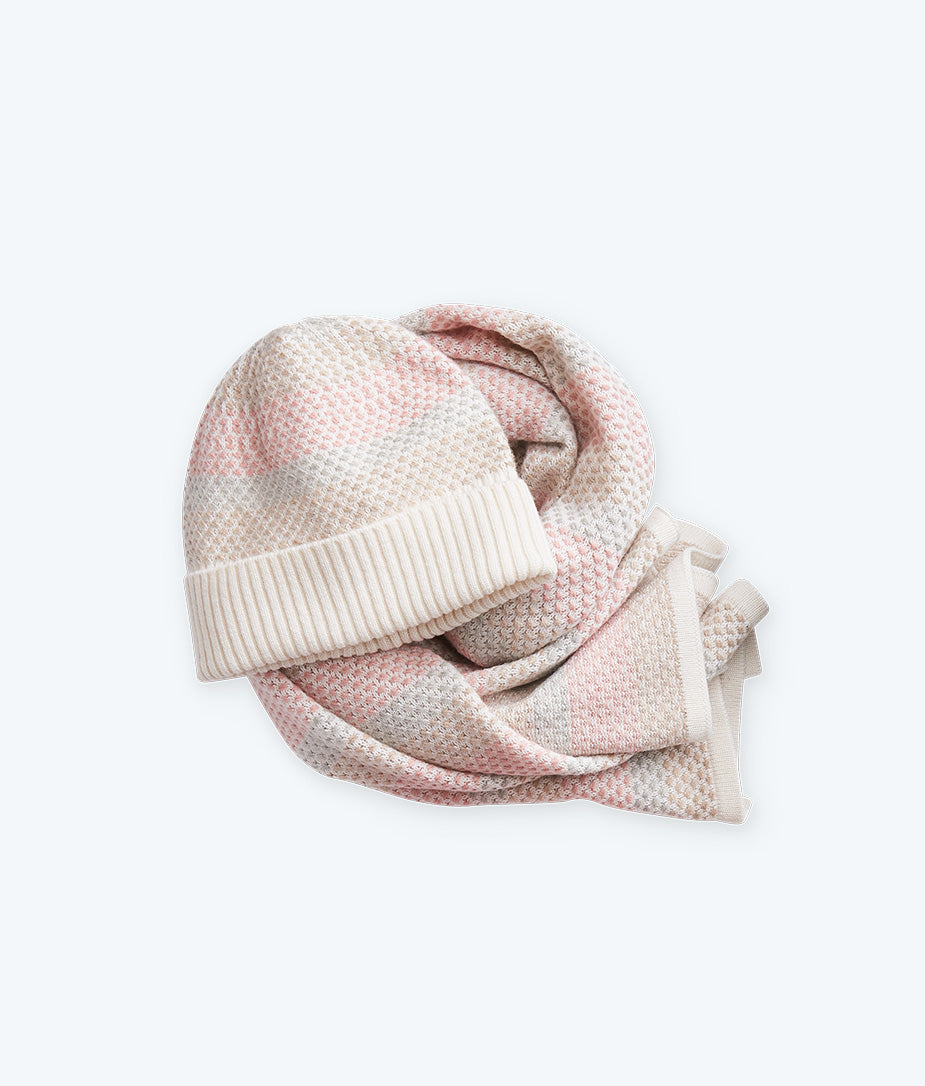 The Coziest Cashmere Blend Soft Stripe Hat - Main