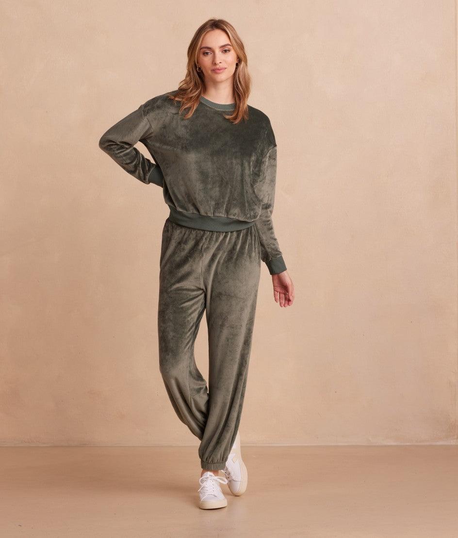 The Plush Velour Jogger - Main
