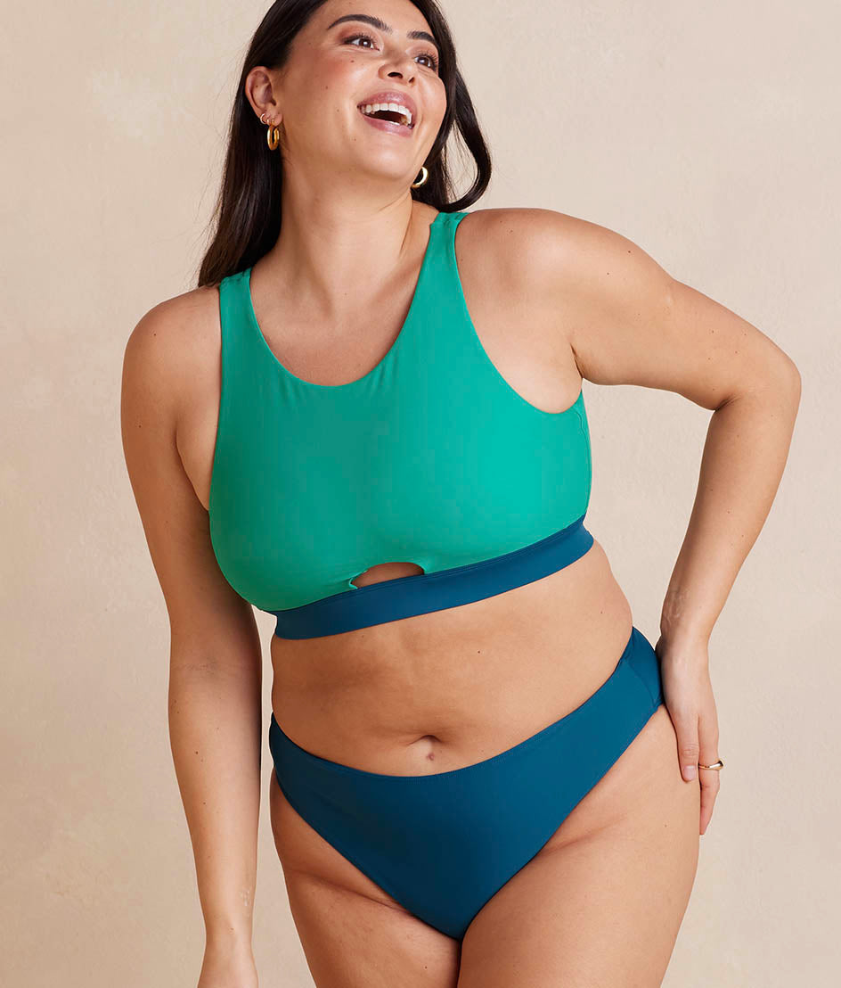 The High Neck Cut Out Bikini Top - Main