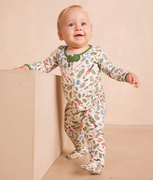 The Babiesâ Matching Family Pajama Zip Footie - Nutcracker Sweets