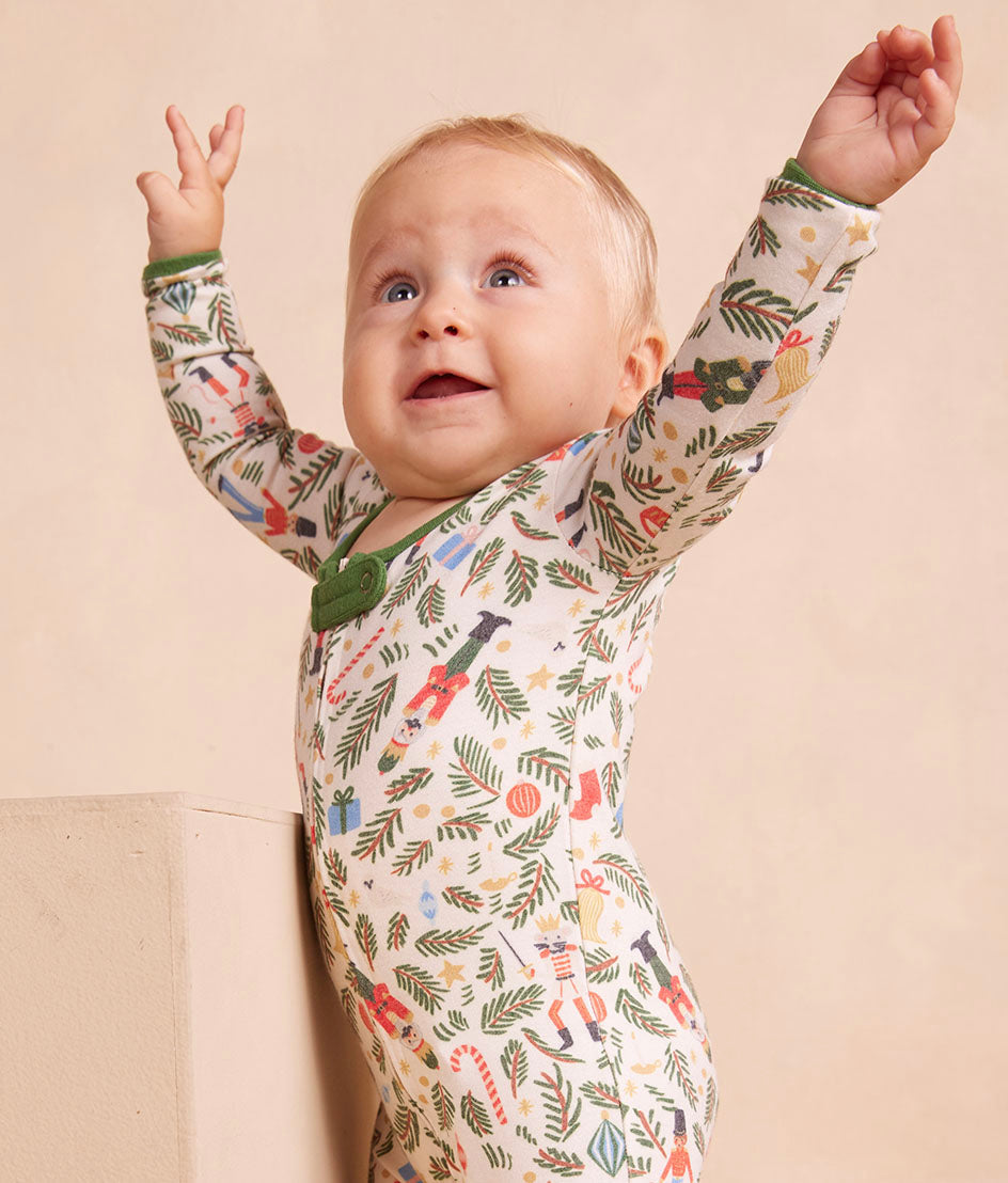 The Babiesâ Matching Family Pajama Zip Footie - Nutcracker Sweets