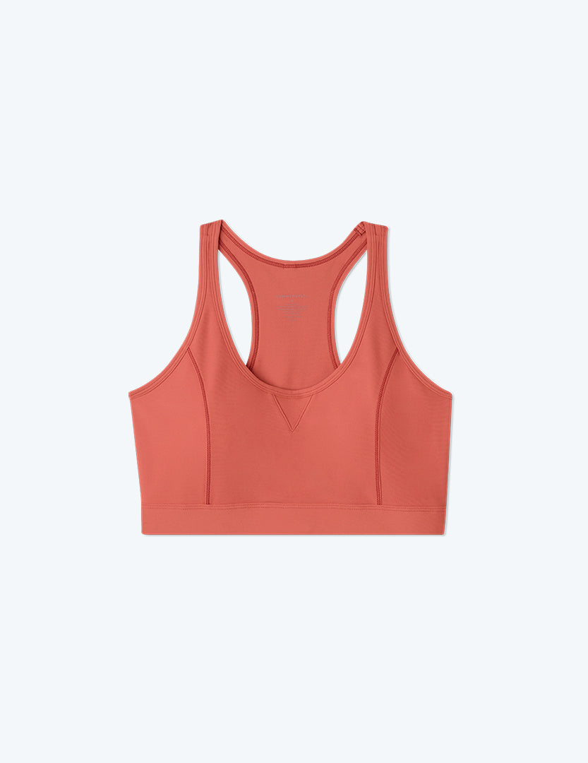 The Midi Sports Bra - Terracotta