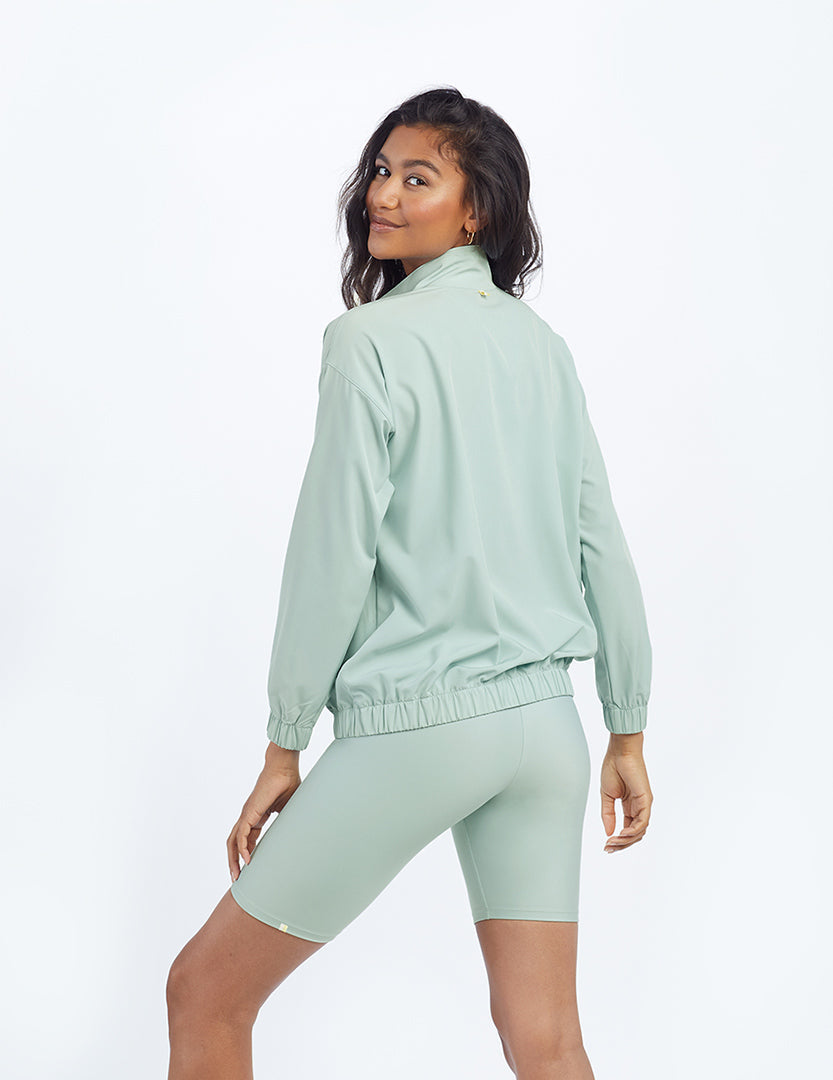 The On-The-Go Zip-Up Jacket - Sage