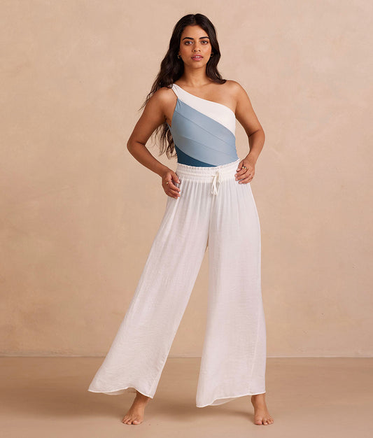 The Silky Luxe Palazzo Pants with Ties - Main