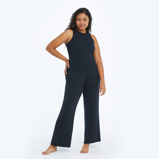 The Softest Ribbed Wide Leg Lounge Pant - Main