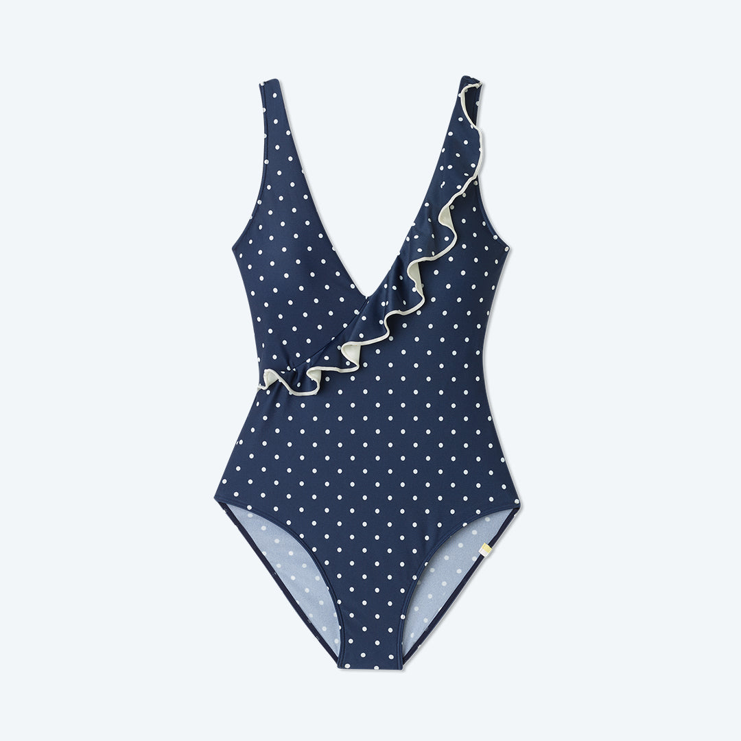 The Ruffle Wrap One-Piece - Main