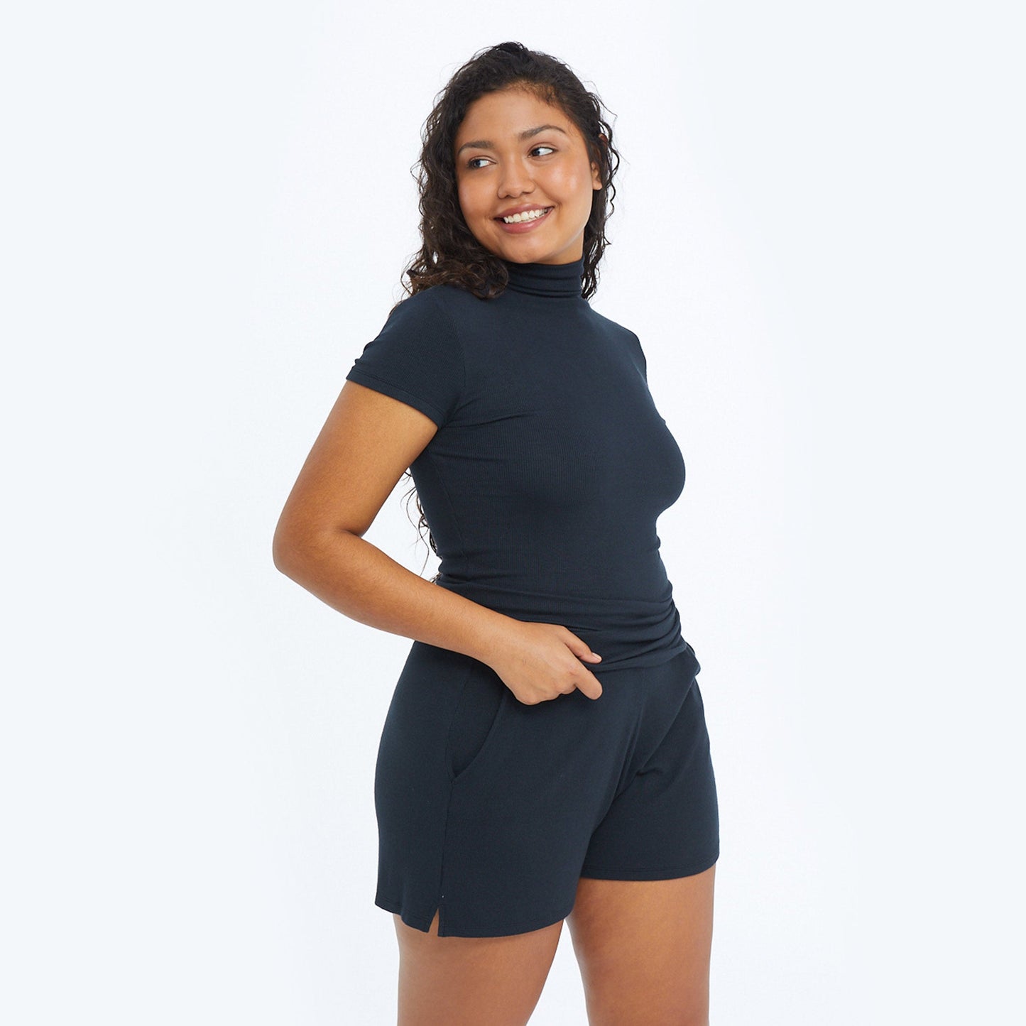 The Softest Ribbed Lounge Shorts - Main