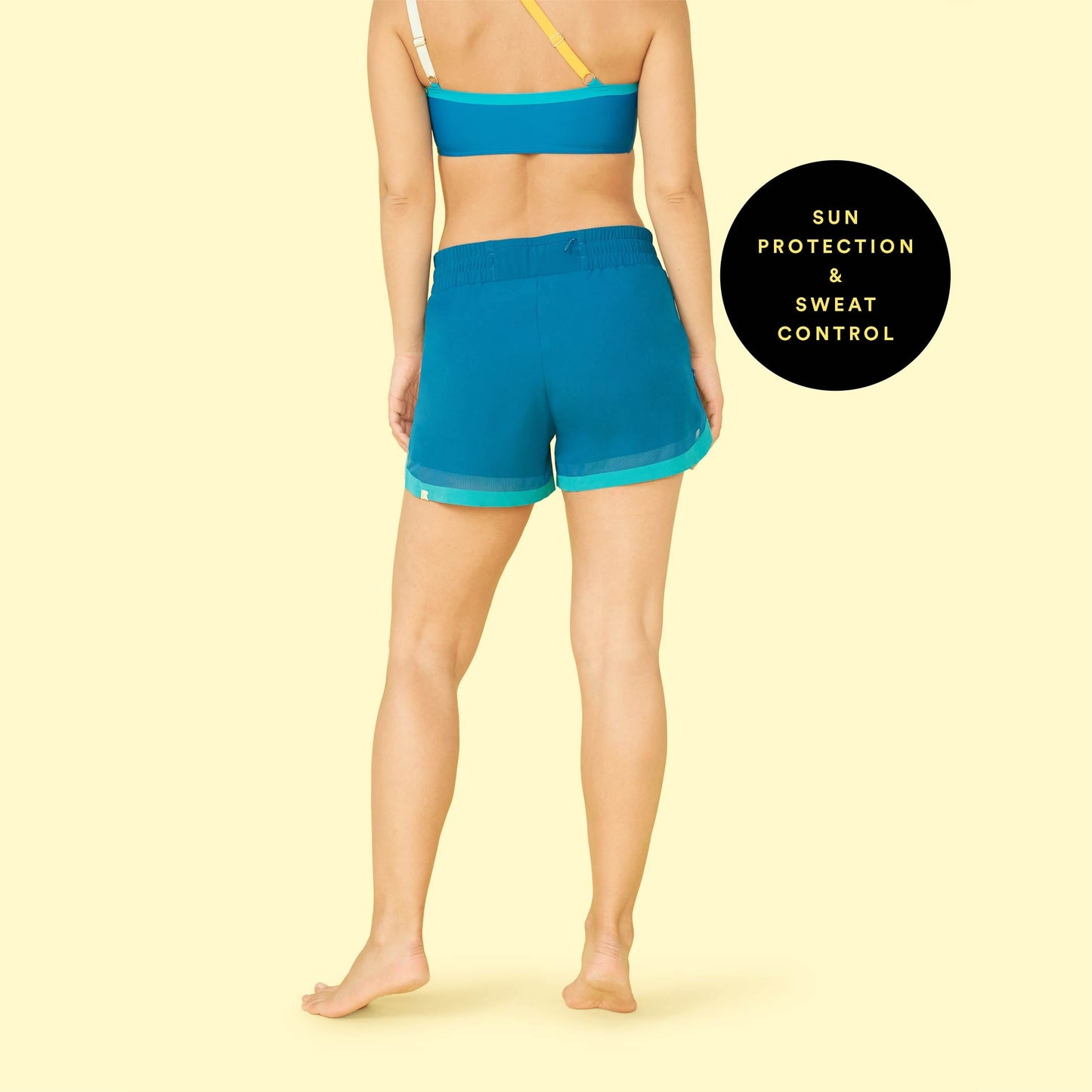 The Beyond the Lounge Chair Short - Pacific & Blue Lagoon
