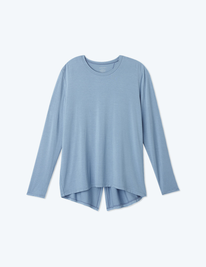 The Convertible Split Back Long Sleeve - Slate