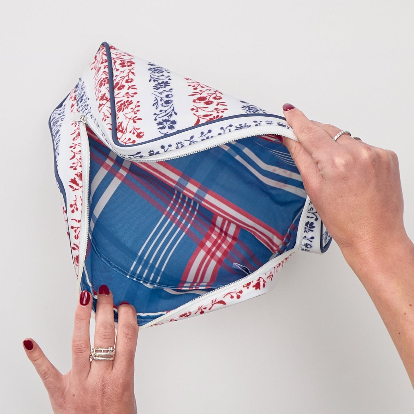 Summersalt x Weezie Patterned Toiletry Bag Trio