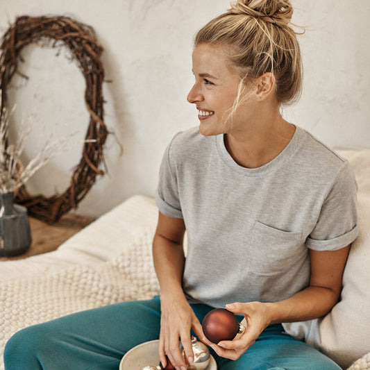 The Softest Tencel Short Sleeve Pocket T-Shirt - Wolf