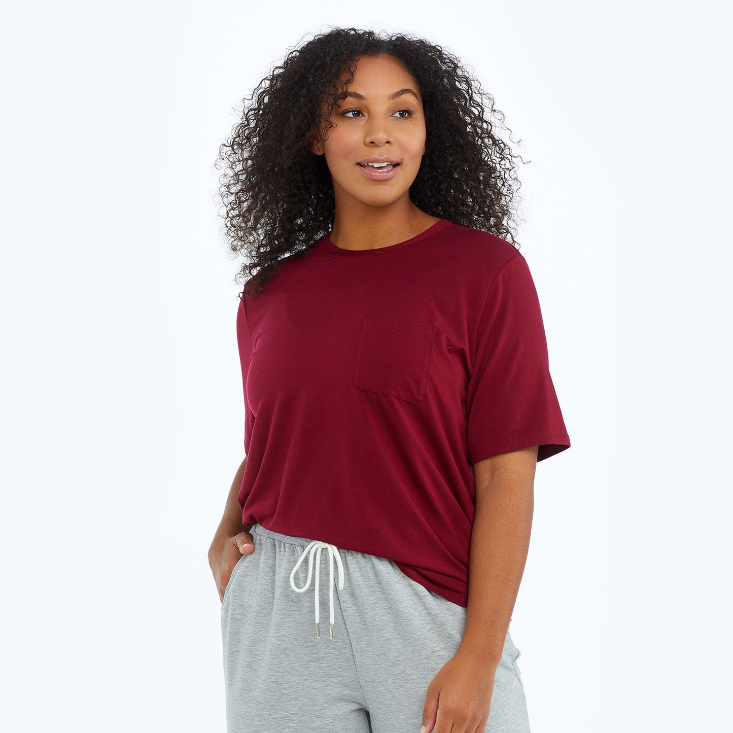 The Softest Tencel Short Sleeve Pocket T-Shirt - Main