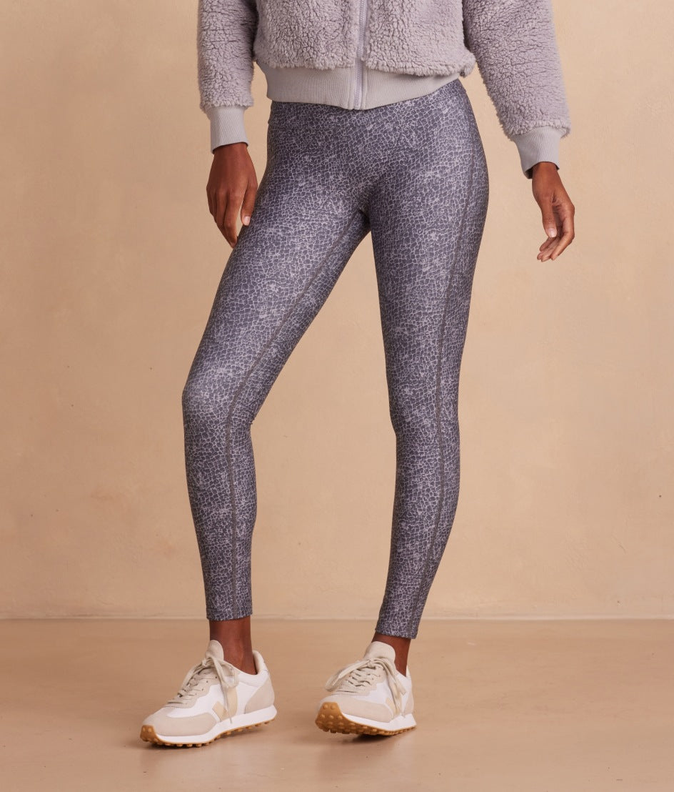 The Do-It-All High Rise 7/8 Leggings - Modern Snake in Ash