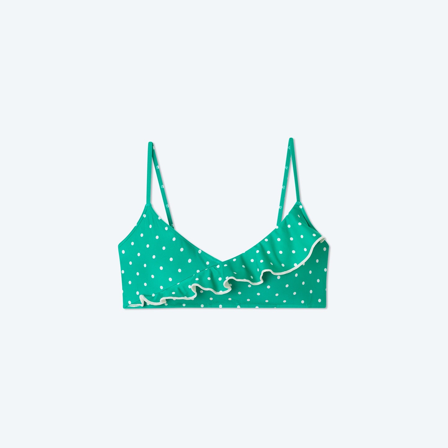 The Ruffle Marina Bikini Top - Main