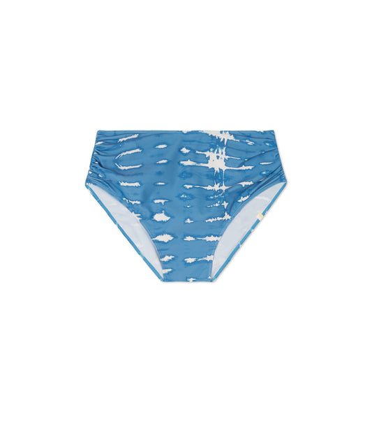 The Ruched High Leg High Rise Bottom - Summer Tie Dye