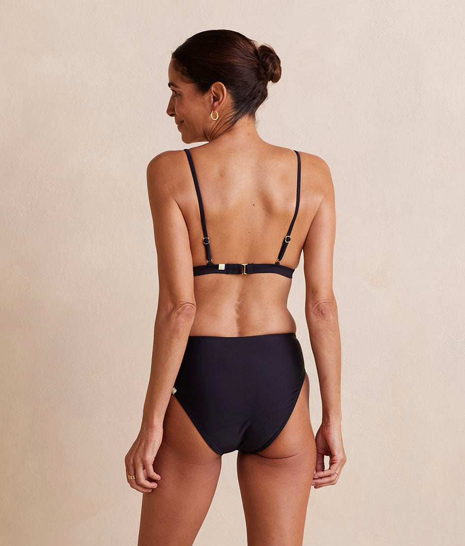 The Tie Belt High Leg Mid Rise Bottom - Sea Urchin